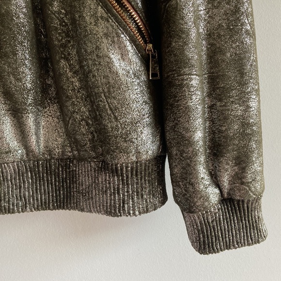 Zara shiny bomber jacket size Small - Picture 4 of 8
